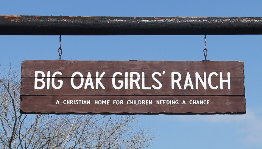 Big Oak Girls Ranch Entrance