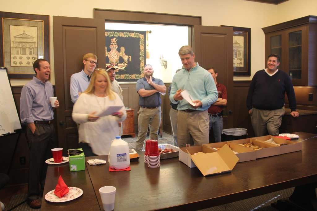 Tower Homes Team, gathering for company's breakfast