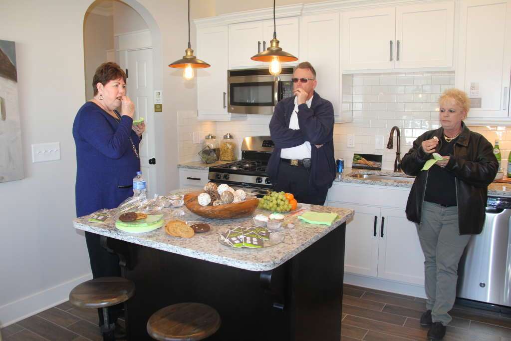 The Guests enjoyed beautifully decorated model home in Montevallo Park