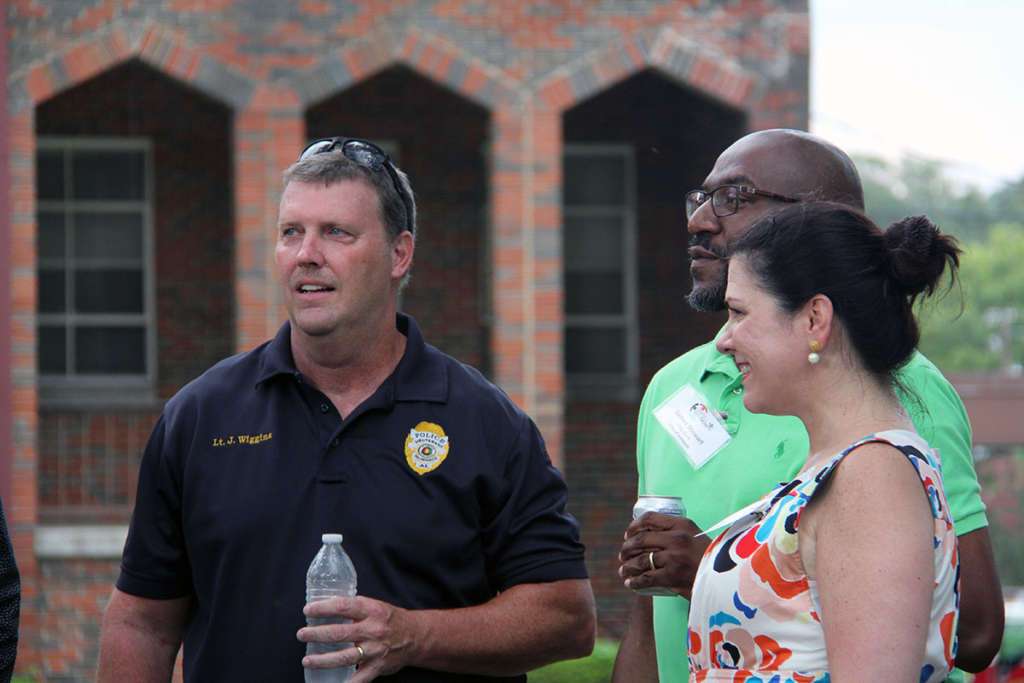 Lt. J. Wiggins, James Stewart and Tellis Shoemaker from The Greater Irondale Chamber of Commerce