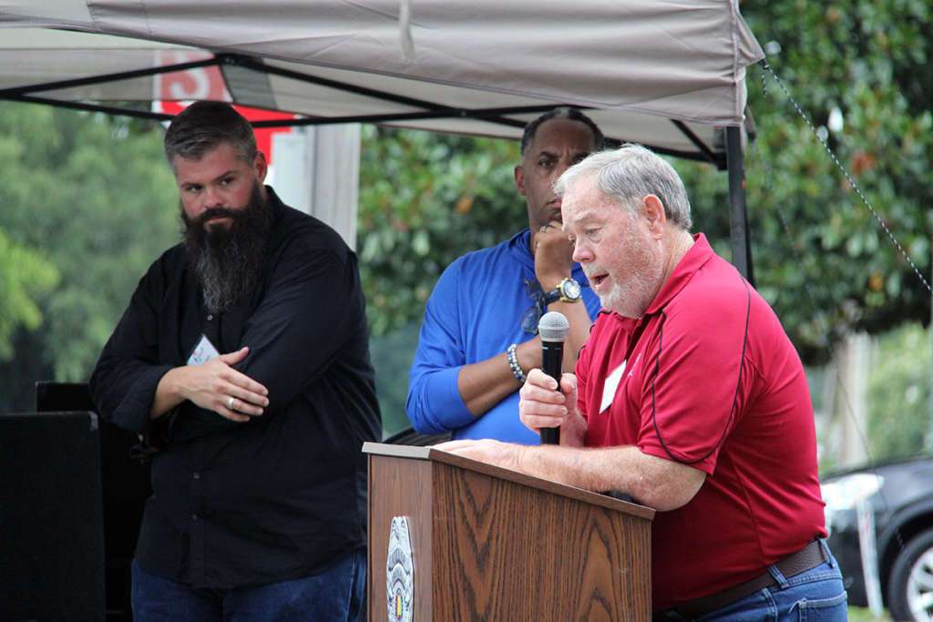 Community leaders speak at the Irondale Unity in the Community event 