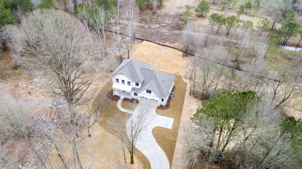 Cahaba Farms in Trussville - aerial view of model home