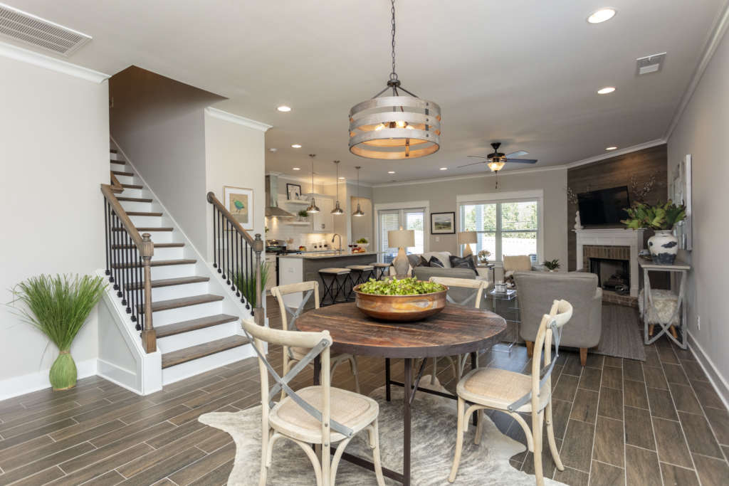 the kitchen in a hamilton floor plan home