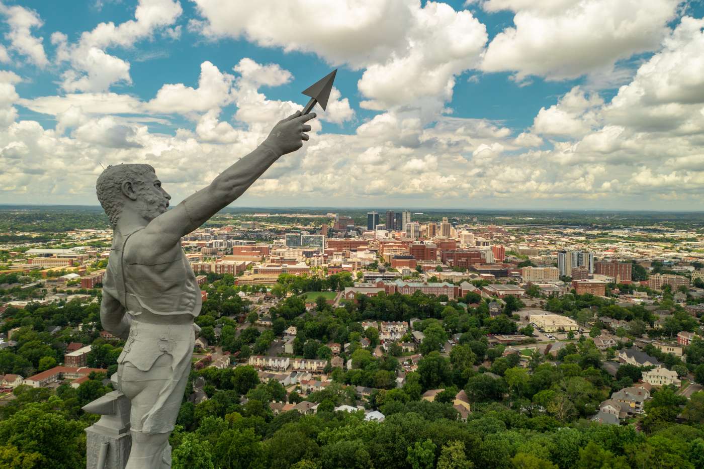 The Vulcan statue in Birmingham, AL